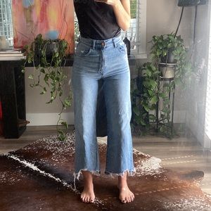 dl1961 Hepburn High Rise Wide Leg 23 Slate